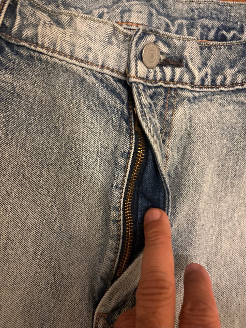 Men's Levi’s 541 Washed Blue Paint-Splatter Jeans size 40/32 - Picture 4 of 10
